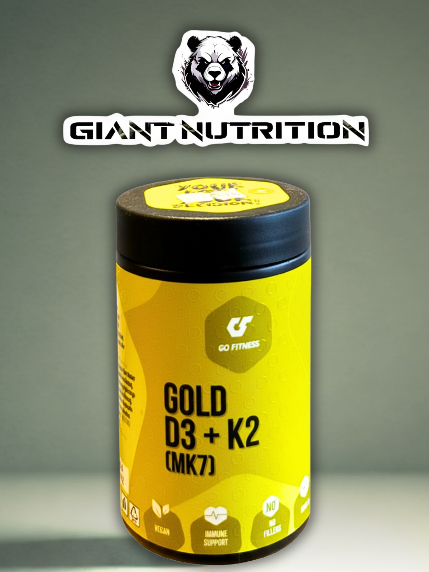 Go Fitness Gold D3 + K2 (MK7) 60 Kapseln | Giant Nutrition