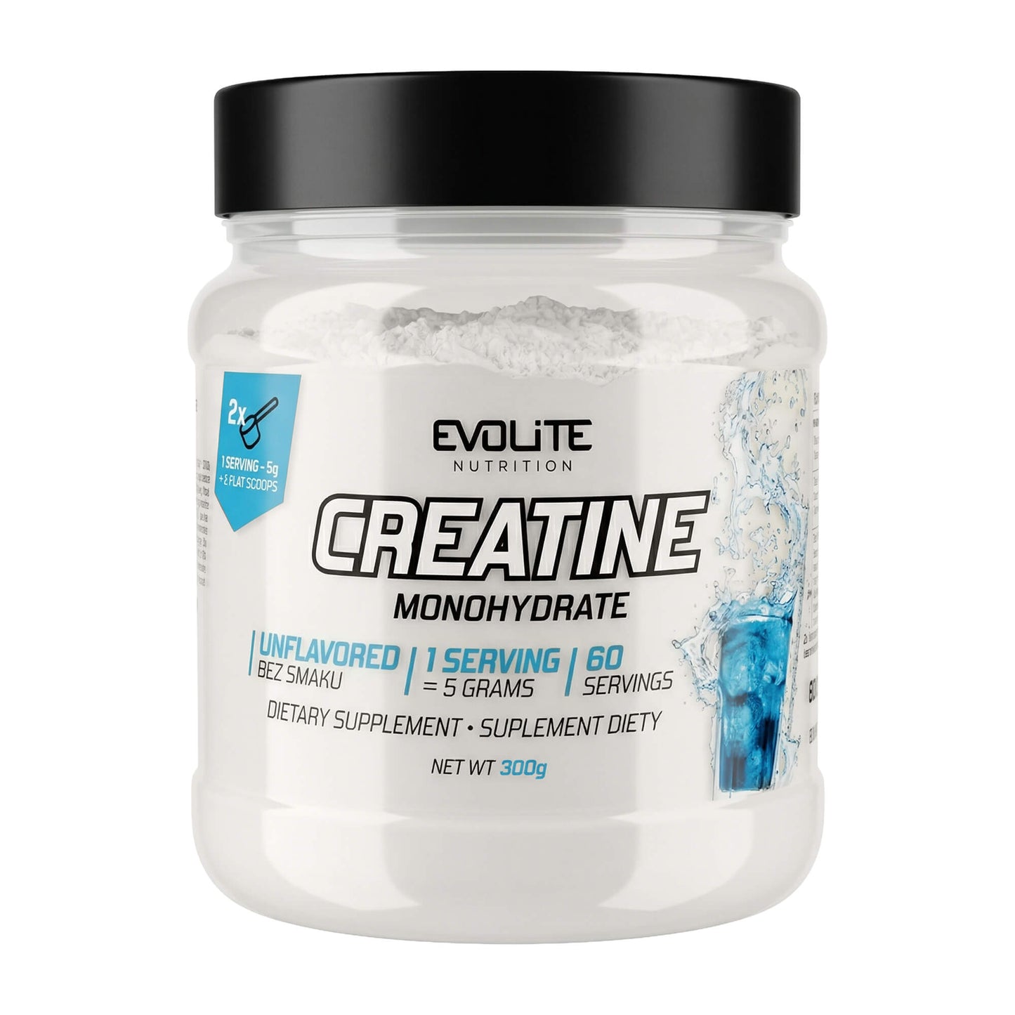 Evolite Nutrition Creatine Monohydrate 300g Unflavoured