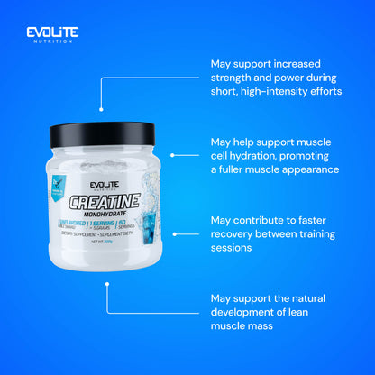 Evolite Nutrition Creatine Monohydrate 300g Unflavoured