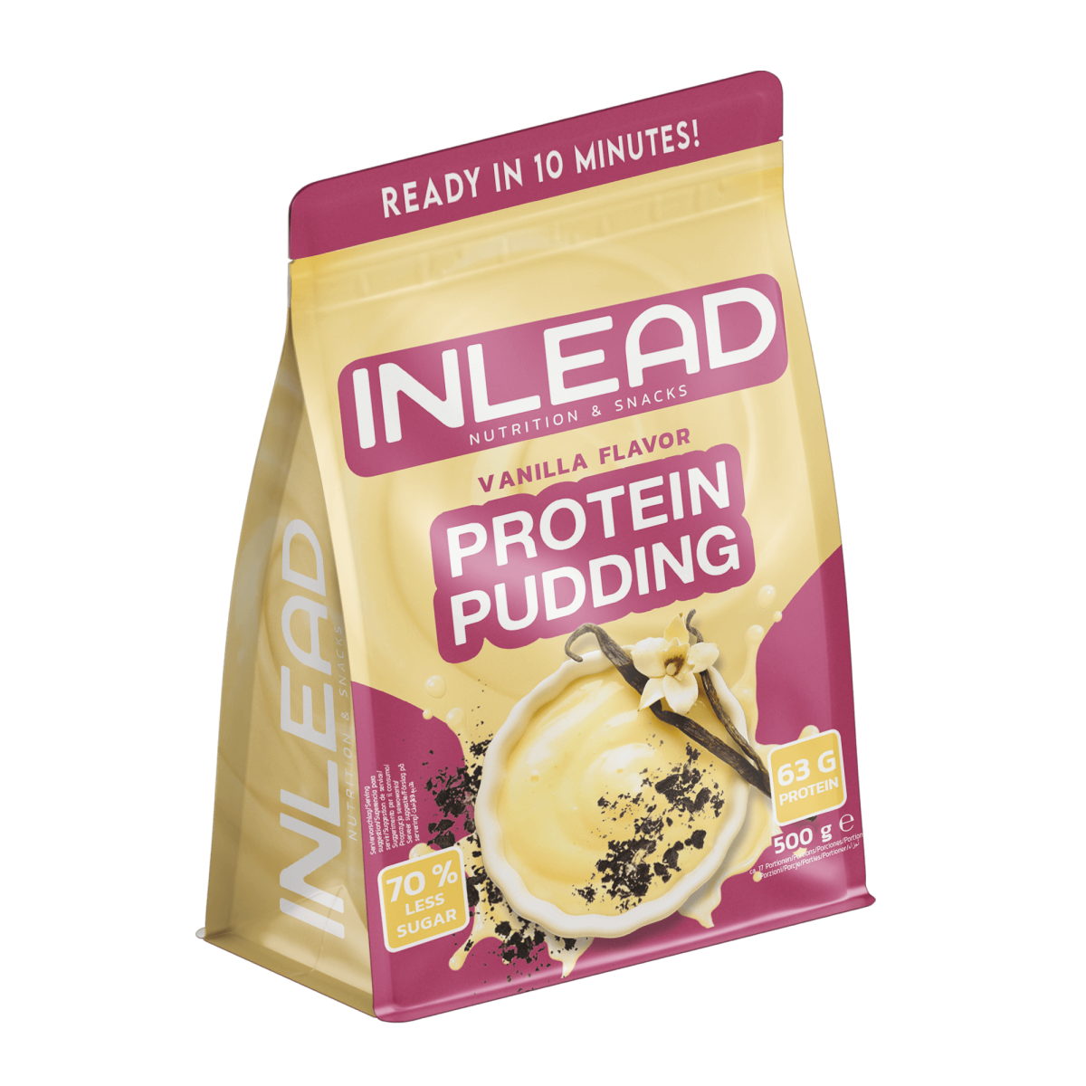 1590 Inlead Nutrition Protein Pudding 500g Vanilla