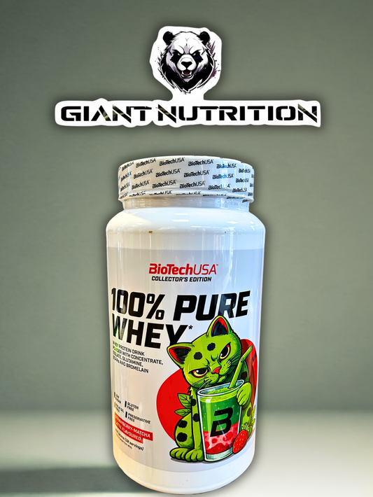 BioTech USA 100% Pure Whey Strawberry Matcha 900 g | Giant Nutrition
