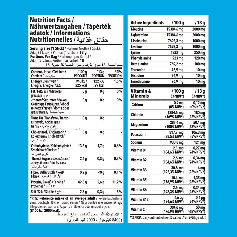 Nano Supps Hydro Amino Sticks 15x 13g