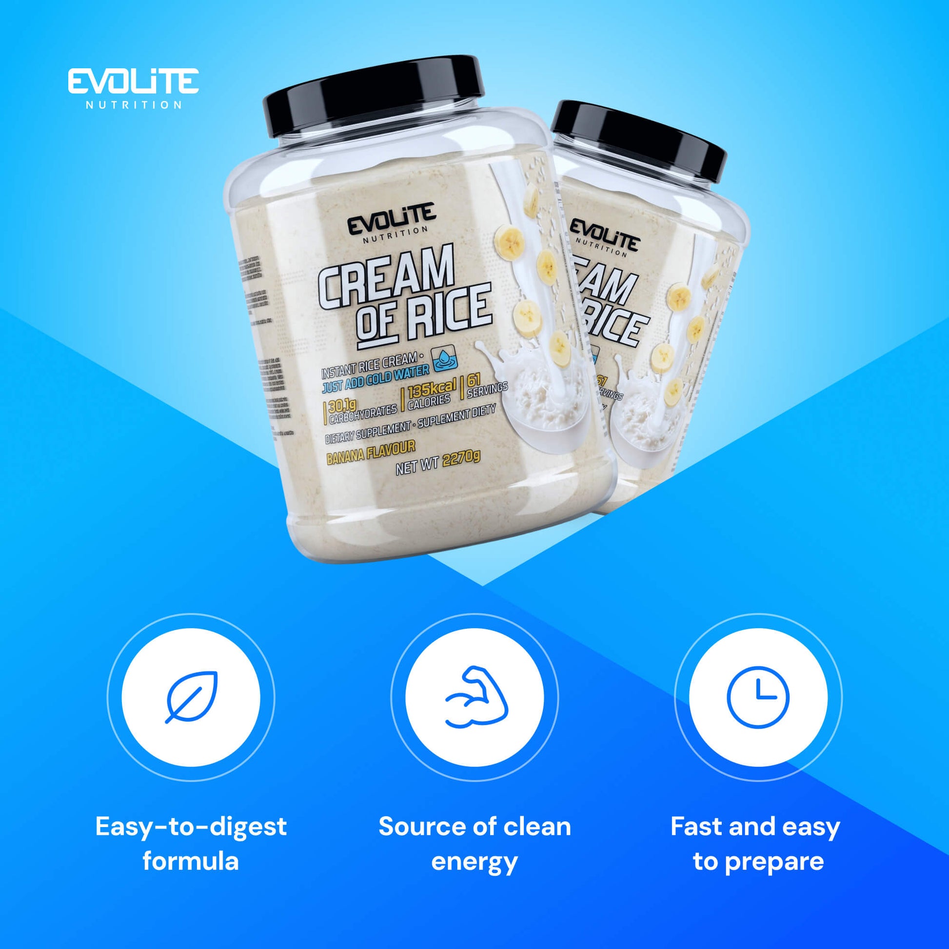 Evolite Nutrition Cream of Rice 2270g
