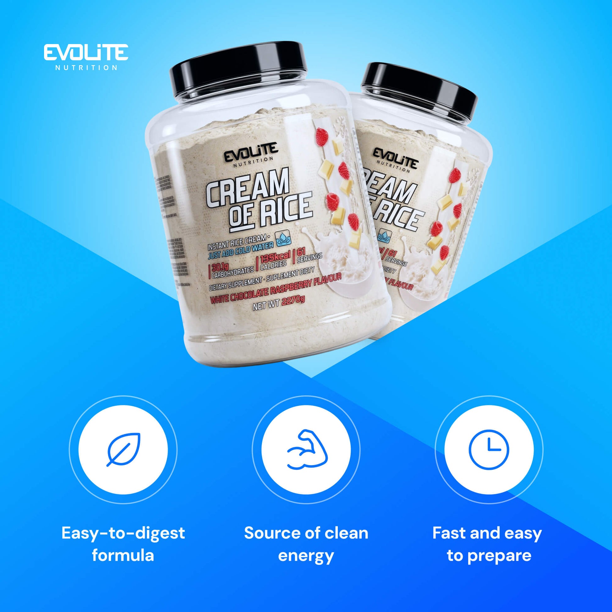 Evolite Nutrition Cream of Rice 2270g
