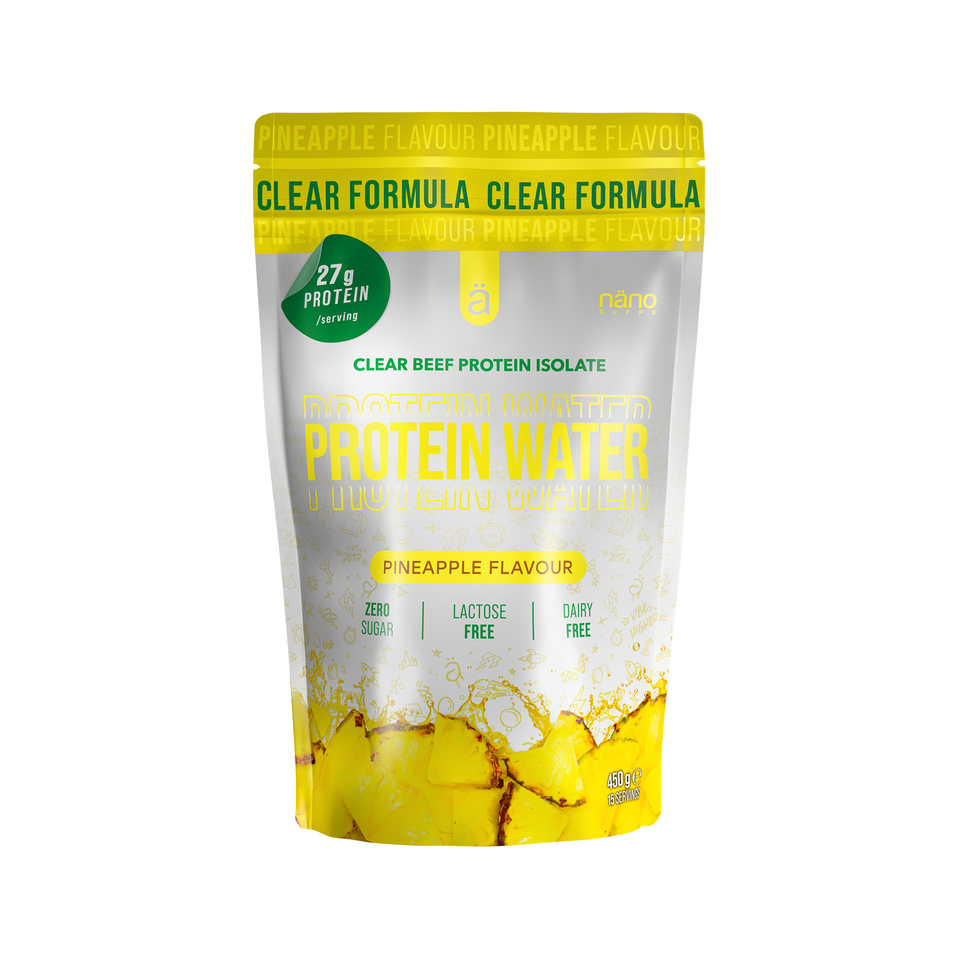 Nano Supps Clear Beef Protein Isolate Protein Water 450g