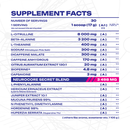 Veiny Galaxy Hyperion Pre-workout Booster 510g