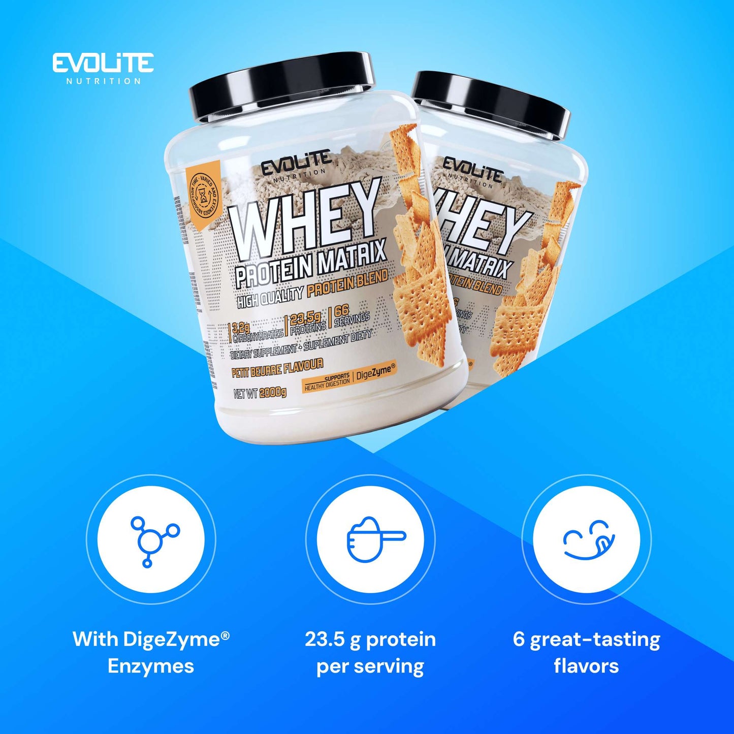 Evolite Nutrition Whey Protein Matrix 2000g