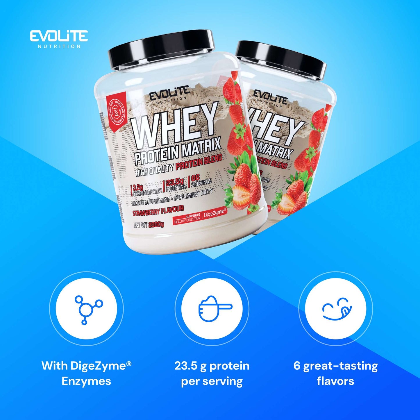 Evolite Nutrition Whey Protein Matrix 2000g
