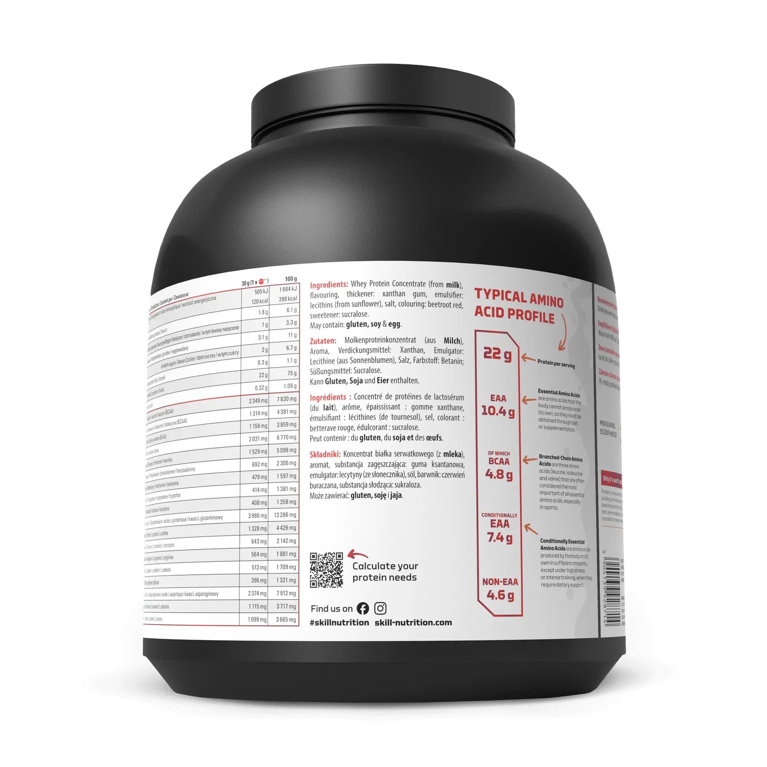 Skill Nutrition Whey Protein Powder 2000g