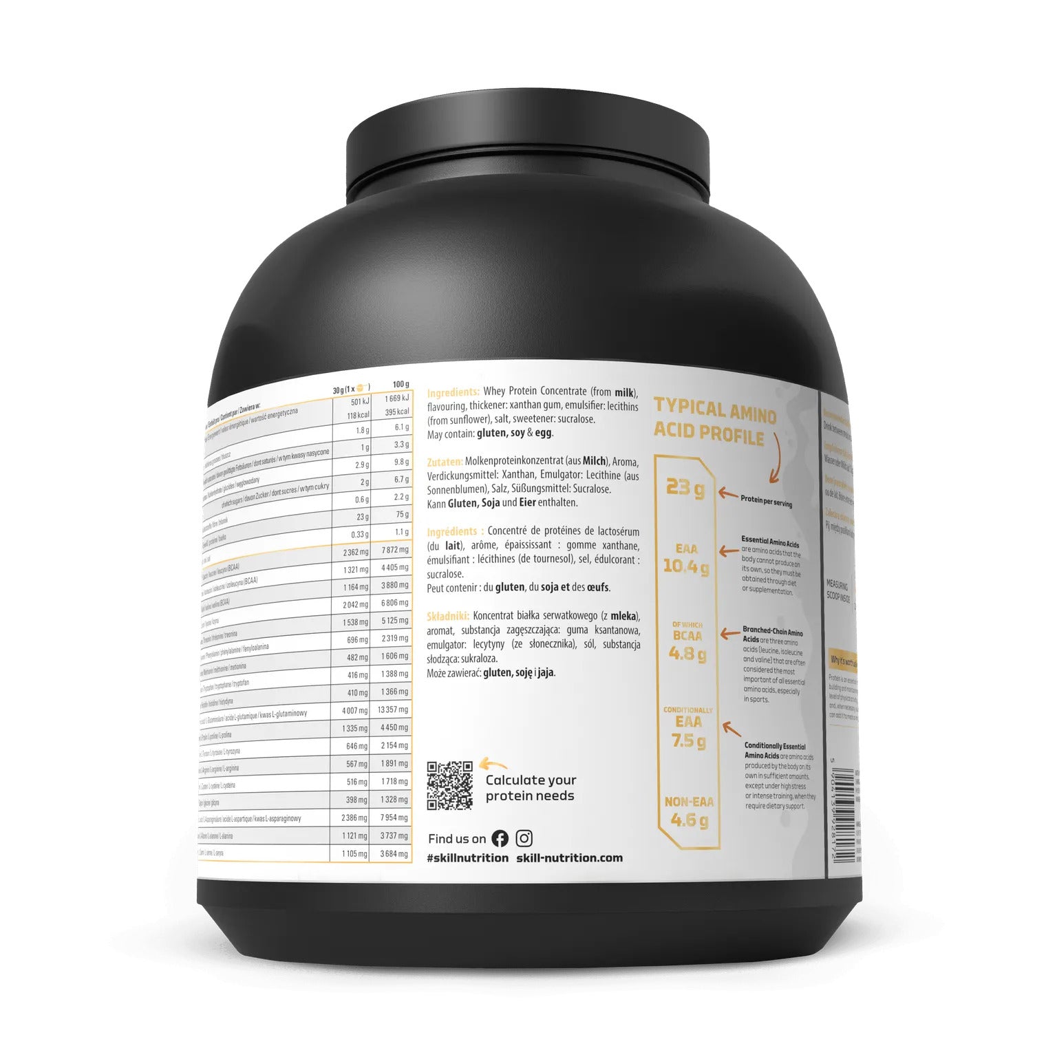 Skill Nutrition Whey Protein Powder 2000g