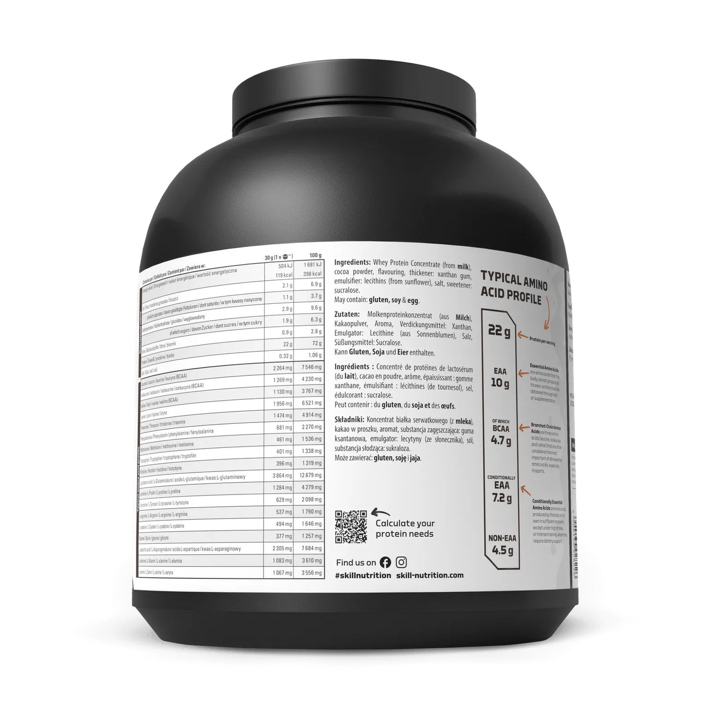 Skill Nutrition Whey Protein Powder 2000g