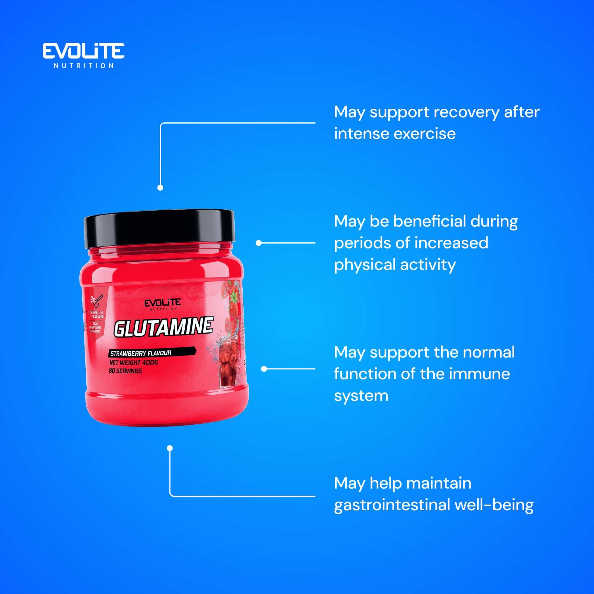 Evolite Nutrition Glutamine 400g