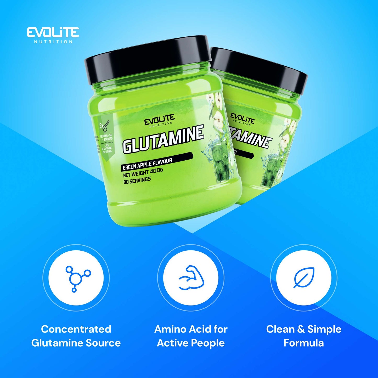 Evolite Nutrition Glutamine 400g