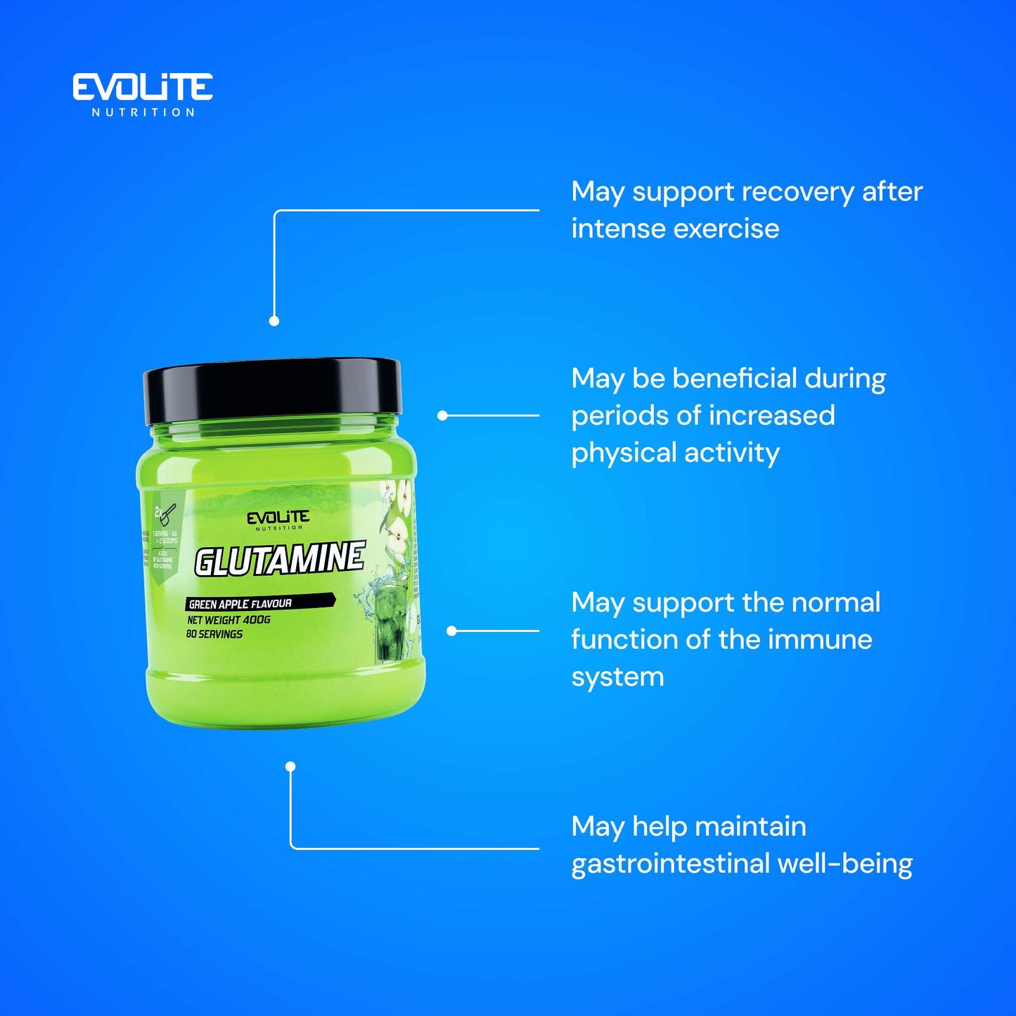 Evolite Nutrition Glutamine 400g