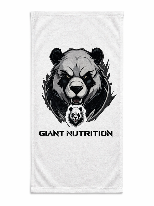 Giant Nutrition Panda Handtuch Weiß | Giant Nutrition