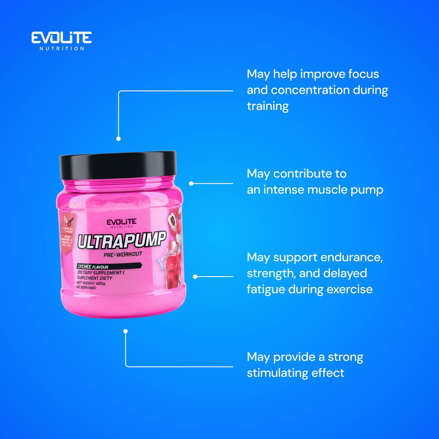 Evolite Nutrition Ultra Pump 420g