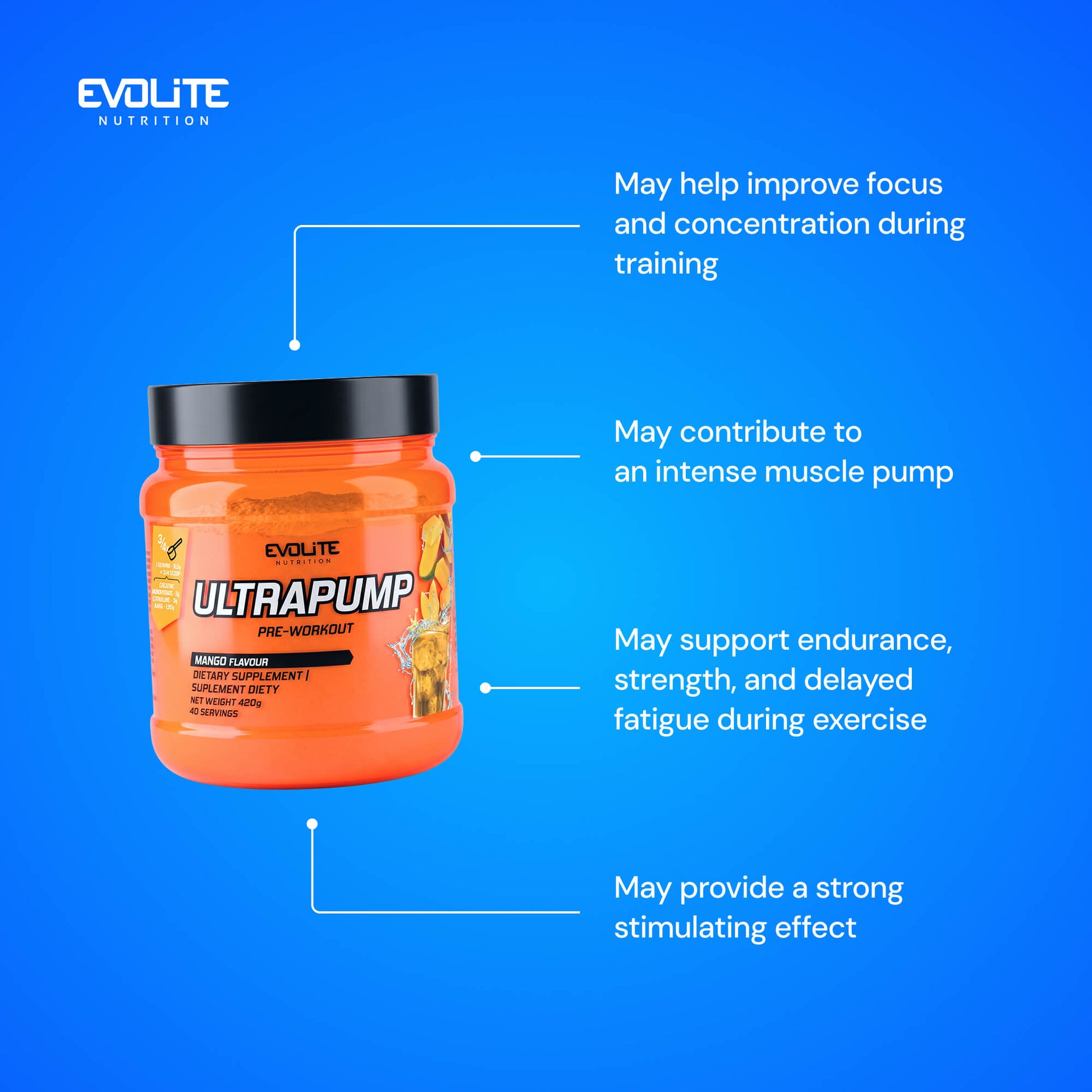 Evolite Nutrition Ultra Pump 420g