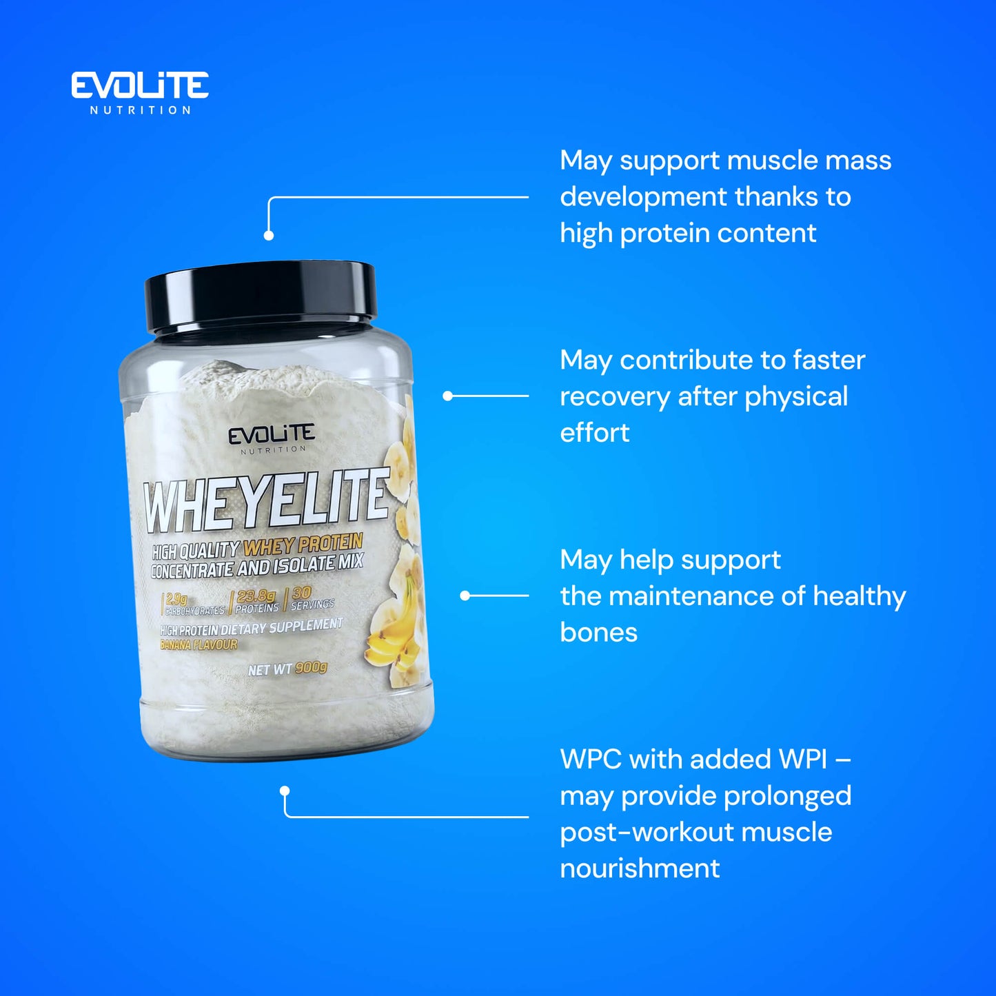 Evolite Nutrition Whey Elite New 900g