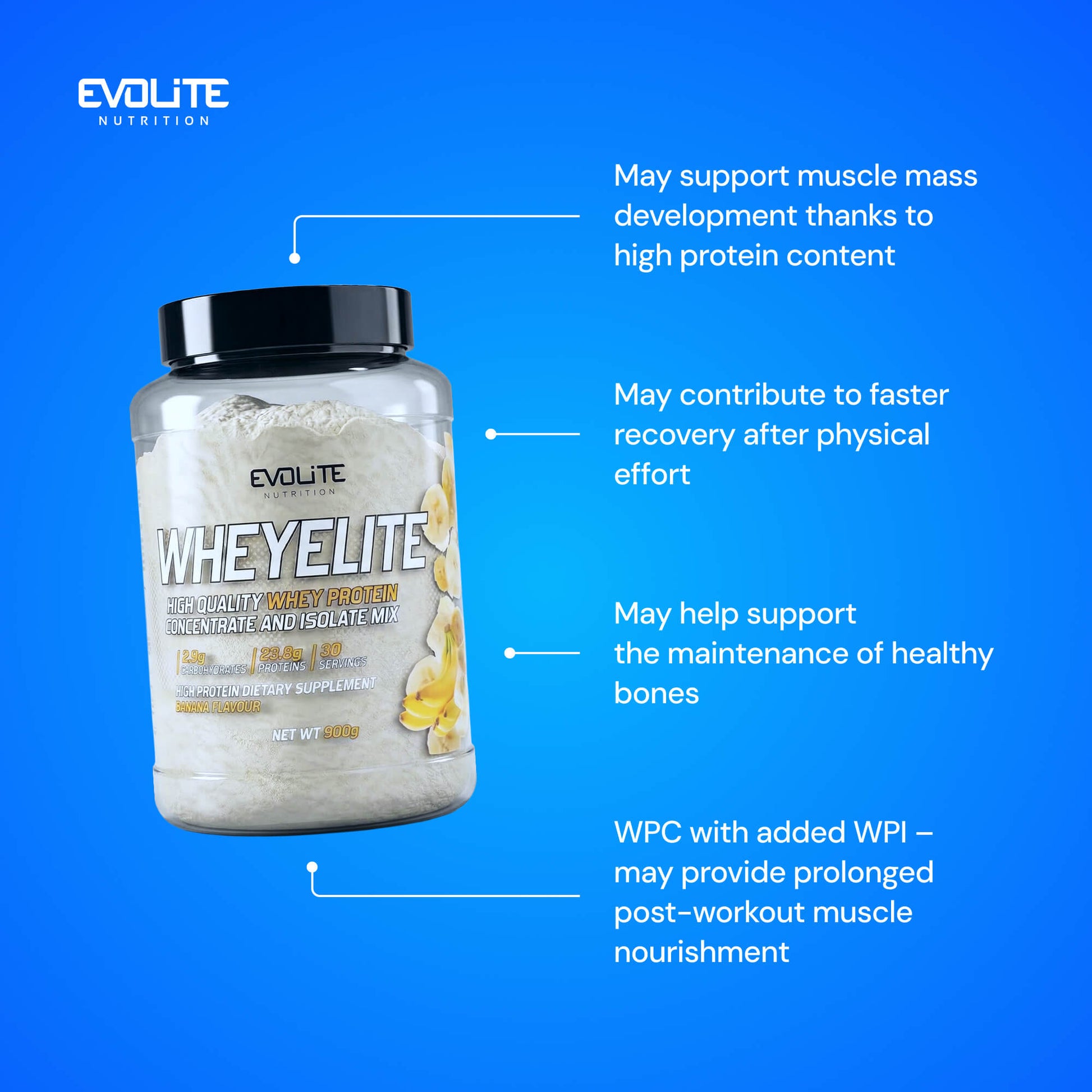 Evolite Nutrition Whey Elite New 900g