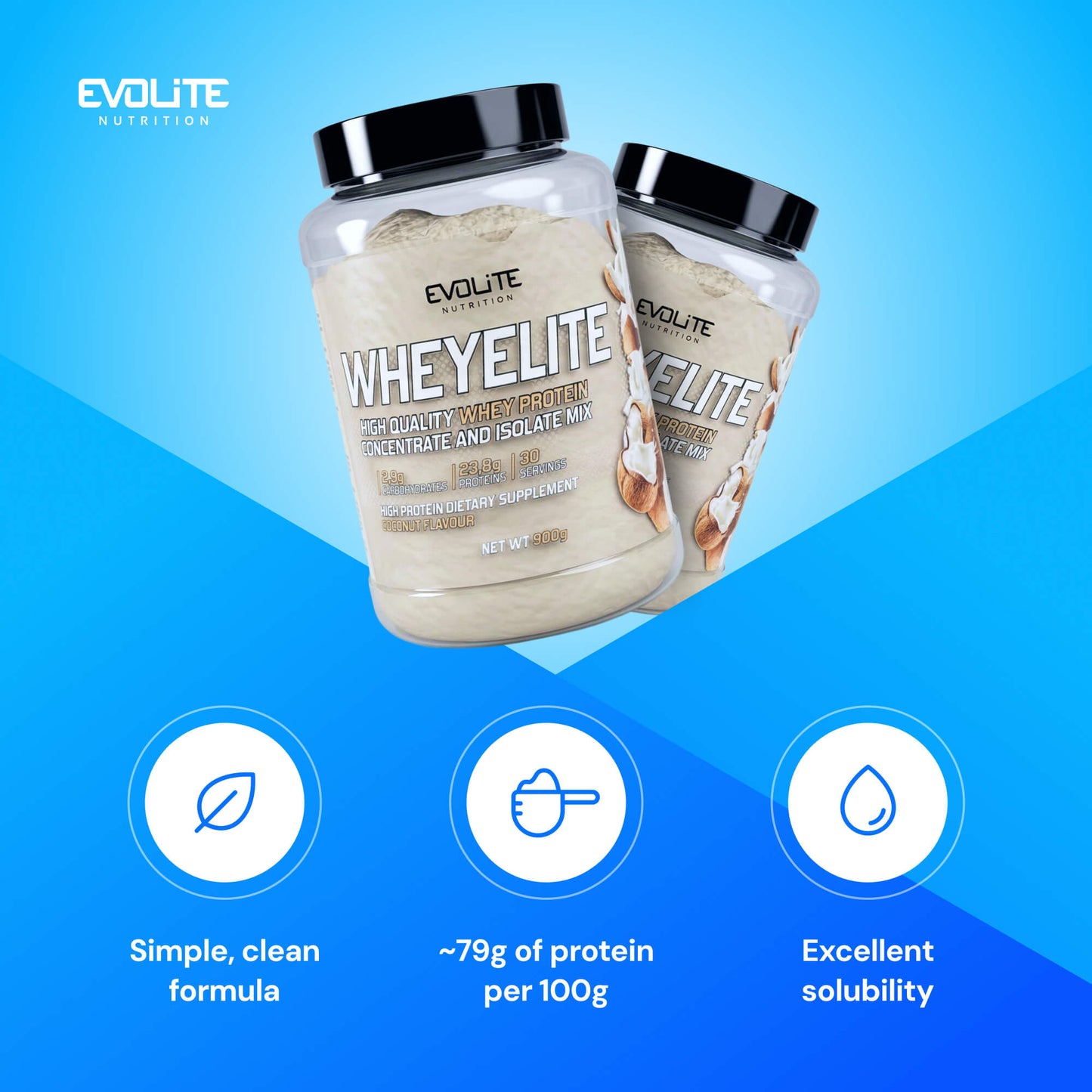Evolite Nutrition Whey Elite New 900g