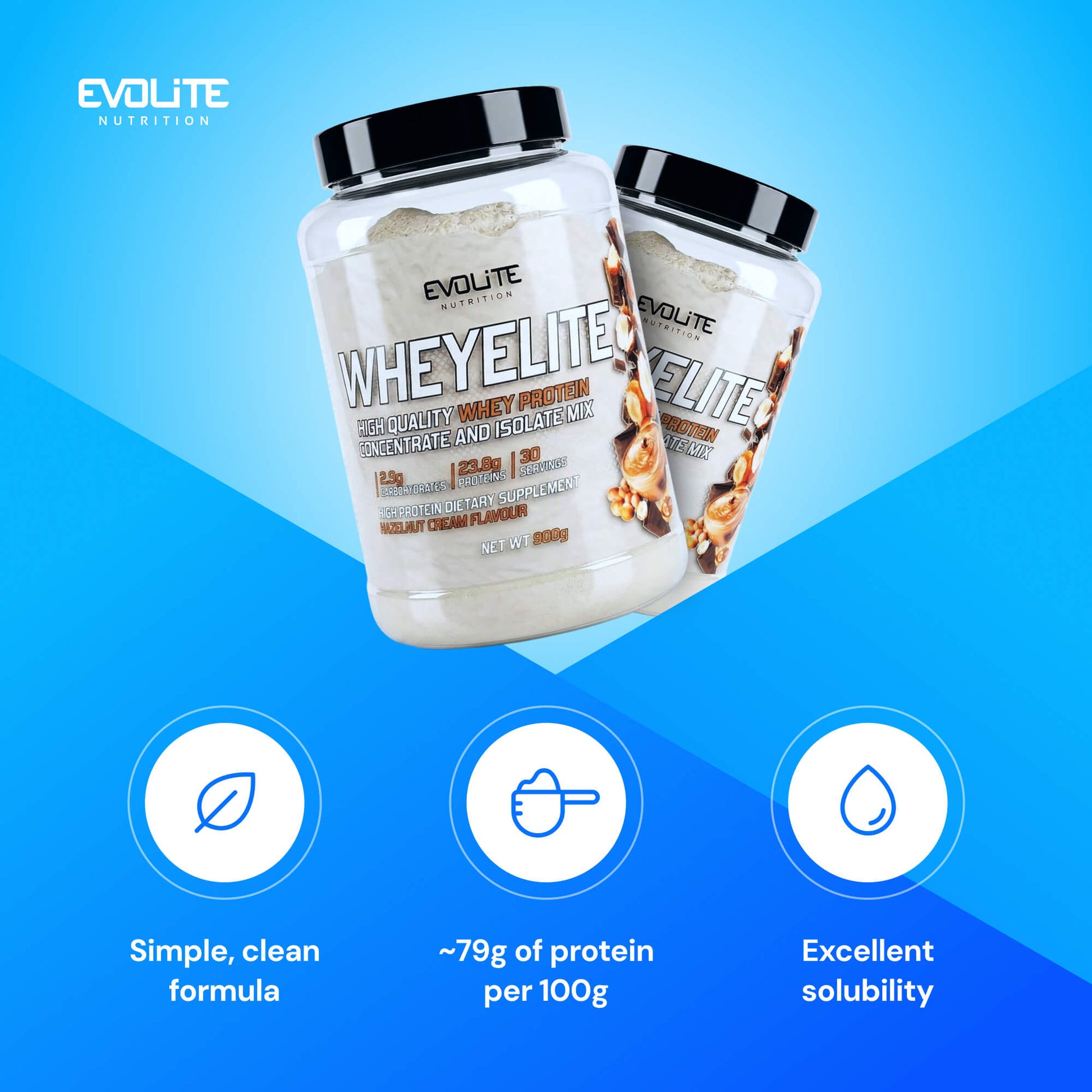 Evolite Nutrition Whey Elite New 900g