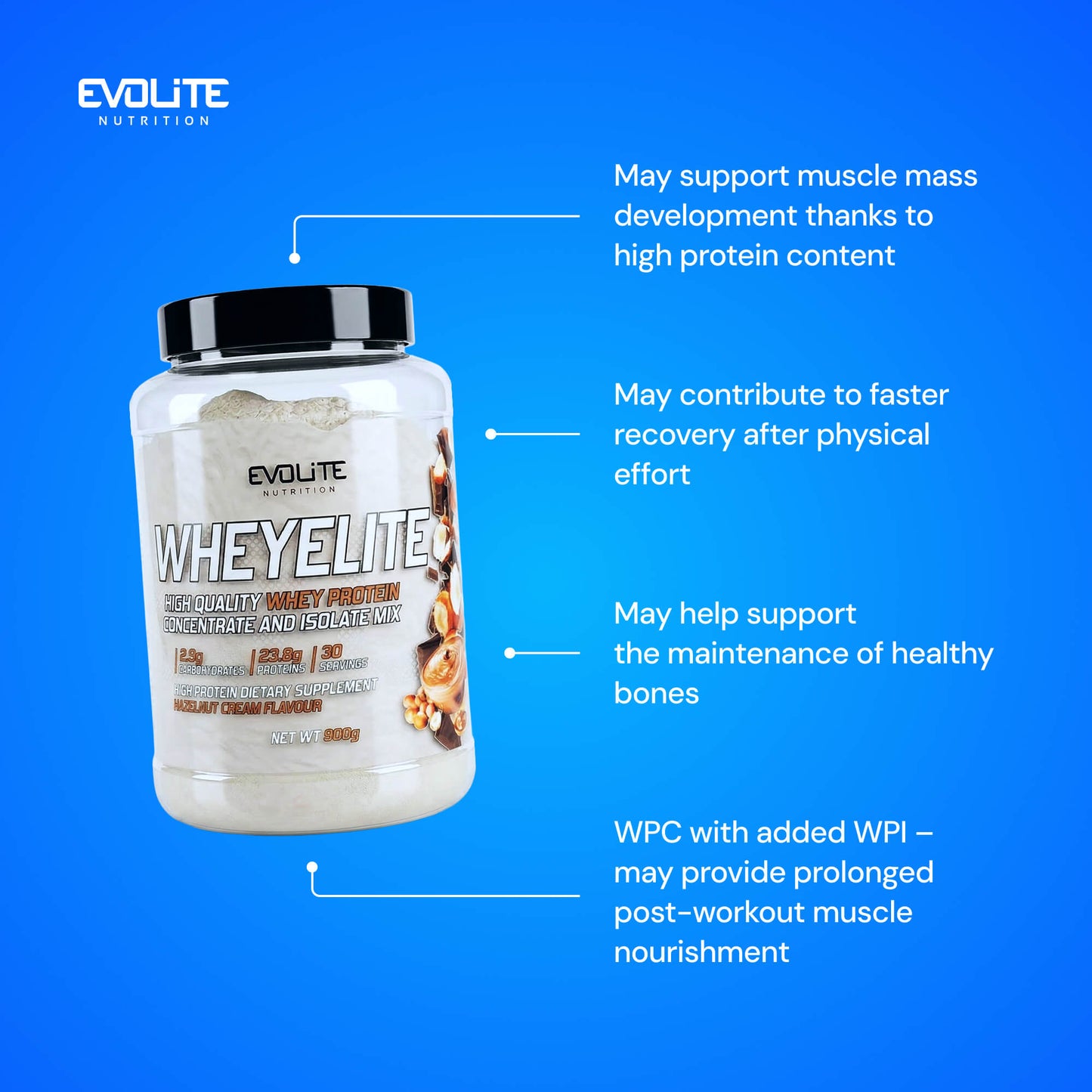 Evolite Nutrition Whey Elite New 900g