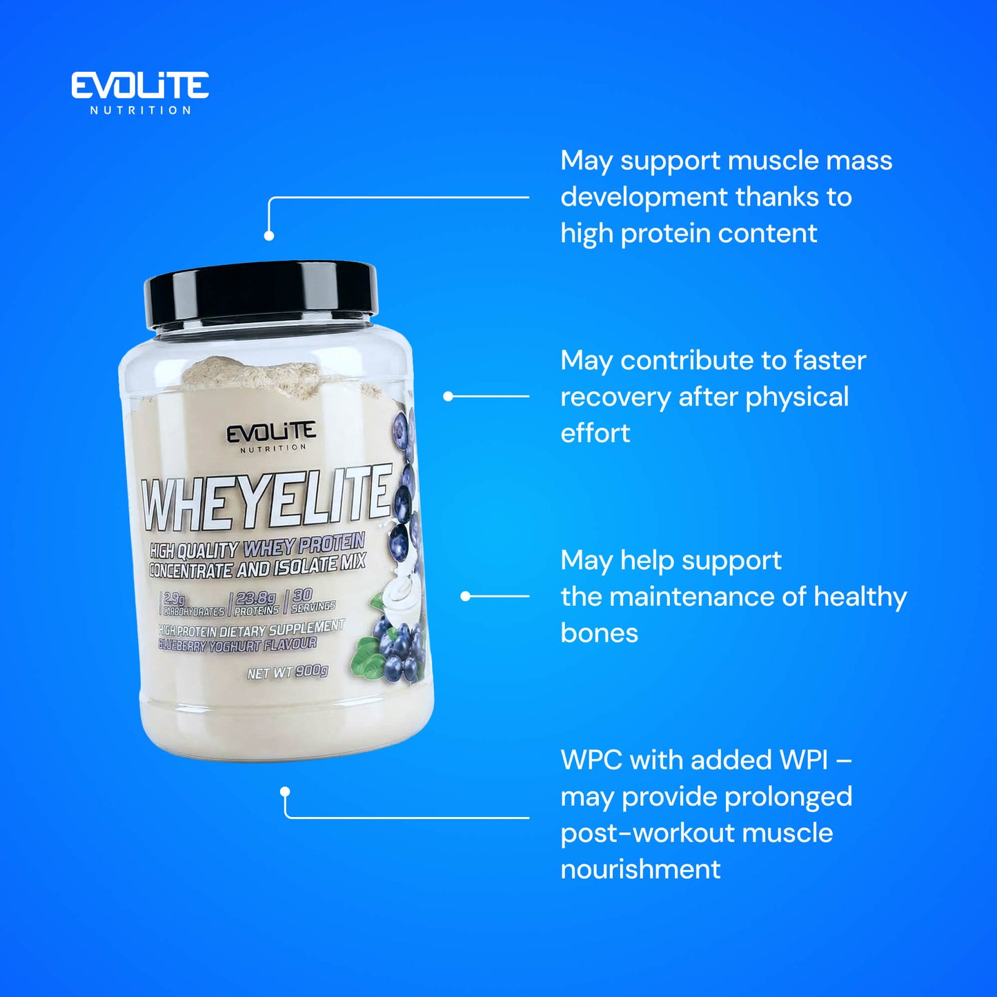 Evolite Nutrition Whey Elite New 900g