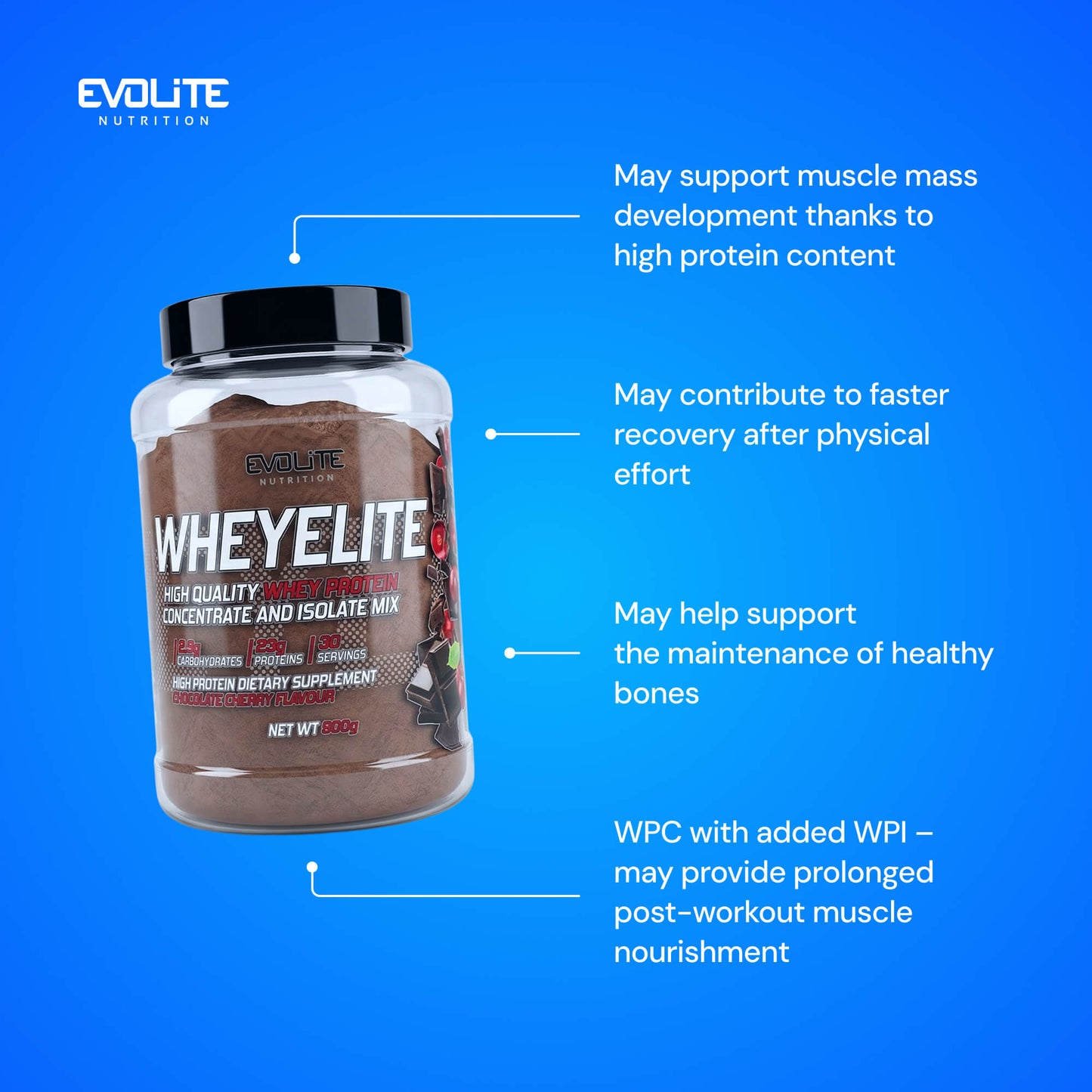 Evolite Nutrition Whey Elite New 900g