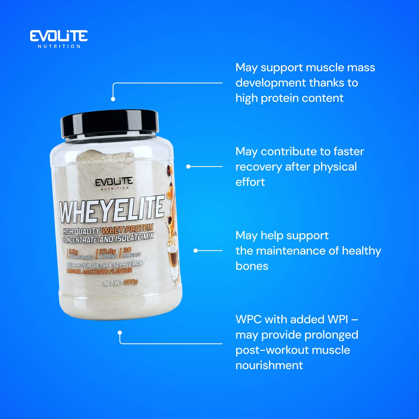 Evolite Nutrition Whey Elite New 900g