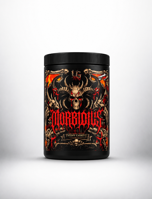 Veiny Galaxy Morbidius Booster 477g Icy Tangerine + Giant Nutrition Metal Shaker BUNDLE