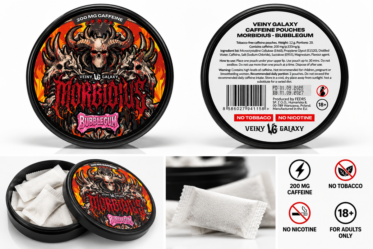 Veiny Galaxy Morbidius Bubblegum – Caffeine Pouches