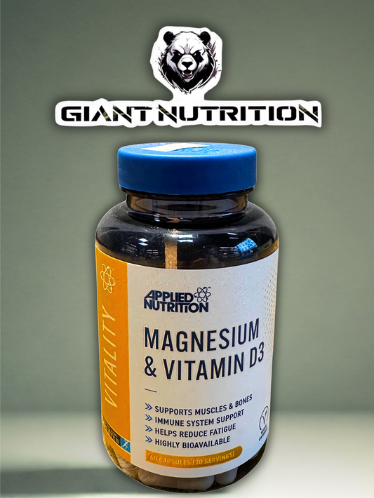 Applied Nutrition Magnesium + Vitamin D3 60 Kapseln | Giant Nutrition