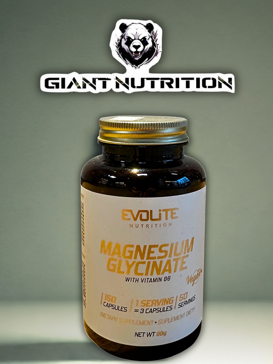 Evolite Magnesium Glycinate + B6 150 Kapseln | Giant Nutrition