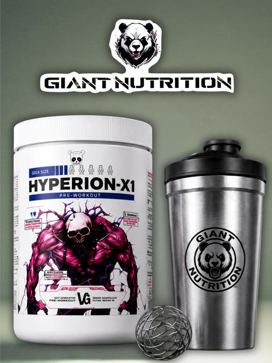 Hyperion-X1 Pre-Workout + Edelstahl Shaker BUNDLE | Giant Nutrition